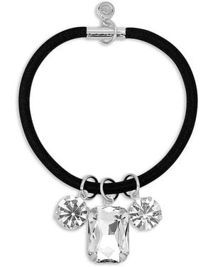 Ettika Crystal Dangle Hair Tie - Metallic