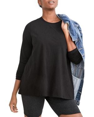 Hatch Collection Long Sleeve Maternity T-Shirt - Black