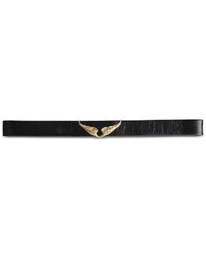 Zadig & Voltaire Rock Reversible Belt - White