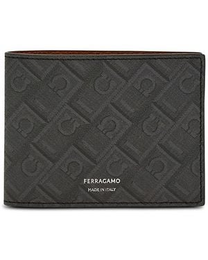 Ferragamo Monogram Wallet - Gray