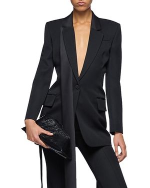 The Attico Wool Jacket - Black