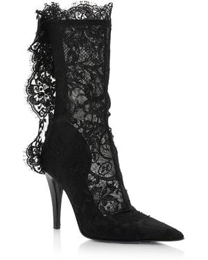 McQueen Lace Boots - Black