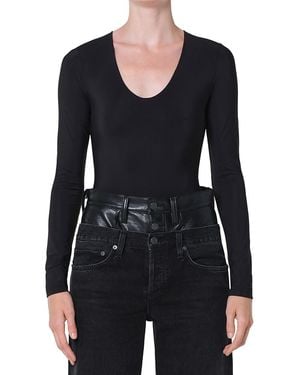 Agolde Clem Bodysuit - Black