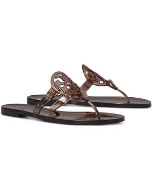 Tory Burch Miller Jelly Sandals - Brown