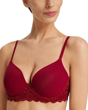 Hanro Luxury Moments T-Shirt Bra - Red