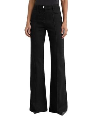 Reiss Claude High Rise Flared Jeans - Black
