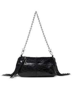 Maje Miss M Patent Leather Pouch Bag - Black