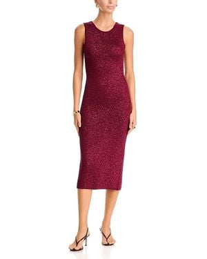 Toccin Cleo Knit Midi Dress - Red