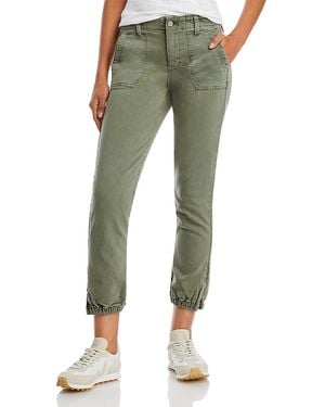 PAIGE Mayslie Cropped Jogger Pants - Green