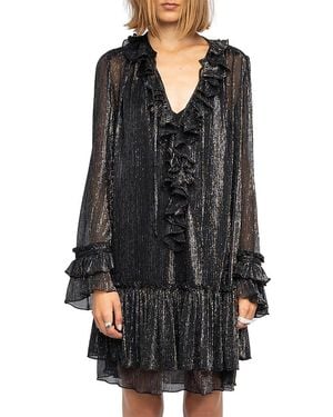Zadig & Voltaire Ralice Ruffled Dress - Black