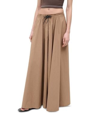 STAUD Eden Maxi Skirt - Brown