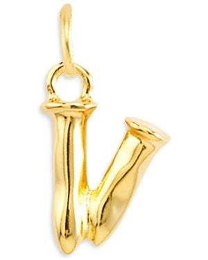 Uno De 50 18K-Plated Letter Charm - Metallic