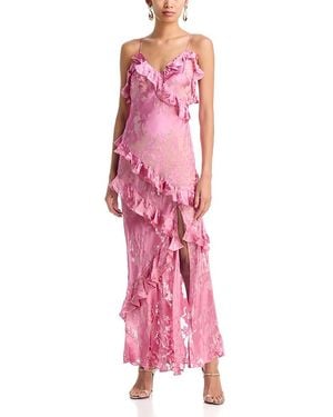 LoveShackFancy Dean Ruffled Maxi Dress - Pink