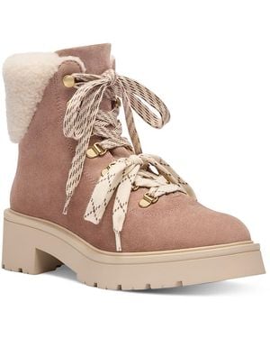 Stuart Weitzman Ren Shearling Ankle Boots - Natural