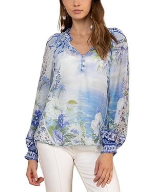 Hale Bob Jill Voile Top - Blue