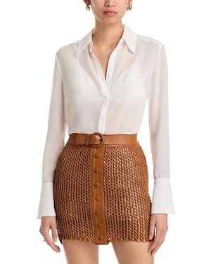 NonChalant Label Val Blouse & Bra Set - White