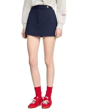 Sandro Altheora Pinstriped Skort - Blue