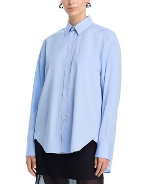 Wardrobe NYC Closet. Nyc Oversize Shirt - Blue