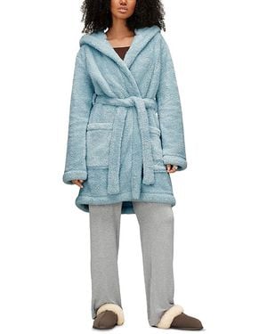 UGG Aarti Hooded Fleece Robe - Blue