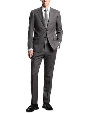 Emporio Armani Houndstooth Regular Fit Suit - Gray
