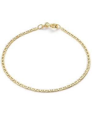 Ana Luisa Solid Flat Mariner Chain Bracelet - Metallic