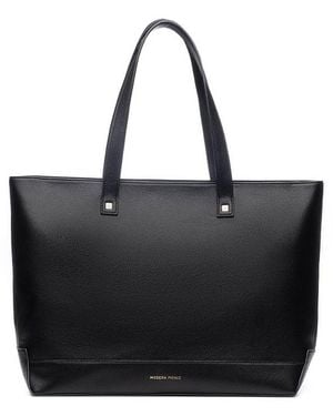Modern Picnic The Faux Leather Insulated Tote - Black