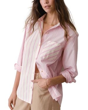 Marine Layer Jane Relaxed Shirt - Pink