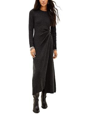 Ba&sh Bamaya Ribbed Knit Maxi Dress - Black
