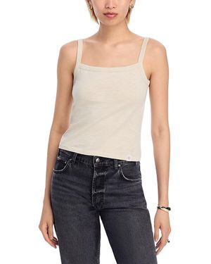 Rag & Bone The Slub Square Neck Tank Top - Blue