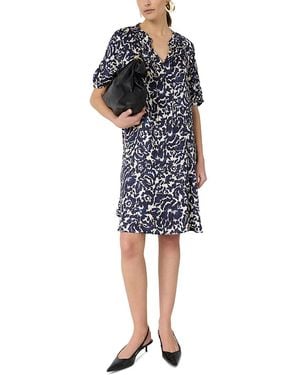 Gerard Darel Raliah Split Neck Dress - Blue