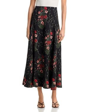 Johanna Ortiz De Isla Floral Print Maxi Skirt - Black