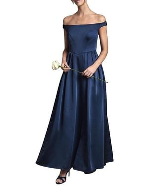 Coast Bandeau Off-Shoulder Maxi Dress - Blue