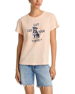 Mother The Boxy Goodie Goodie Tee - Blue