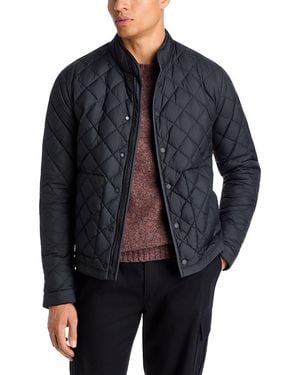 Moncler Oise Diamond Quilted Short Down Jacket - Blue