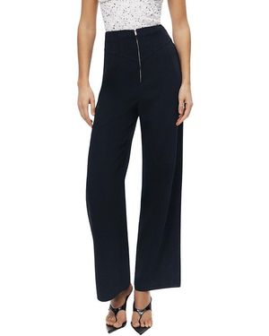 Nocturne High-Waist Wide-Leg Pants - Blue