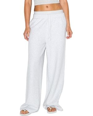 Skims Exposed Boxer Pants - White