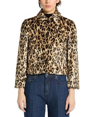 Marella Mlsangel Faux Fur Jacket - Blue