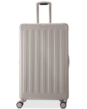 Hedgren Hedge Glossy Large Expandable Spinner Checked Bag - Gray