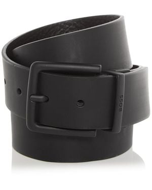 BOSS Omar Leather Belt - Black