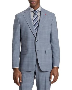 Ted Baker Wright Plaid Modern Fit Suit Jacket - Blue