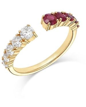 Bloomingdale's Fine Collection Diamond & Gemstone Open Ring - White