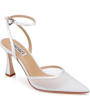 Badgley Mischka Yordan Pointed Pumps - White