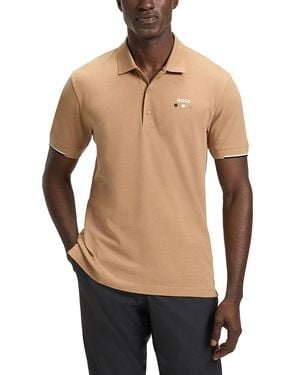 BOSS Paddy Open Polo Shirt - Black