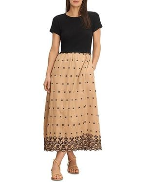 NIC+ZOE Hazel Embroidered Dress - Natural