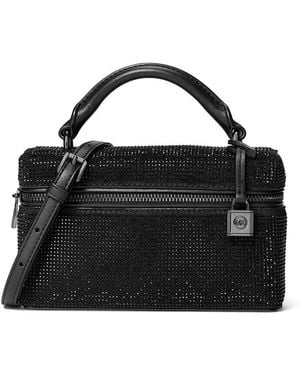 Michael Kors Jana Extra Small Leather Crossbody Bag - Black