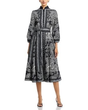Nancy Yang Paisley Dress - Black