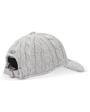 Polo Ralph Lauren Classic Cable Knit Cap - Gray
