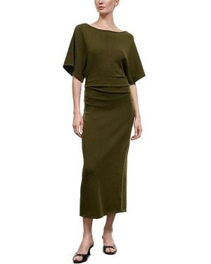 STAUD Amelie Knit Sweater Dress - Green