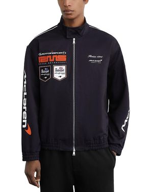 Reiss X Mclaren Relaxed Fit Racing Season Logo Jacket - Blue