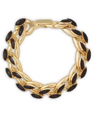 Roxanne Assoulin The Studded Wood Link Bracelet - Metallic